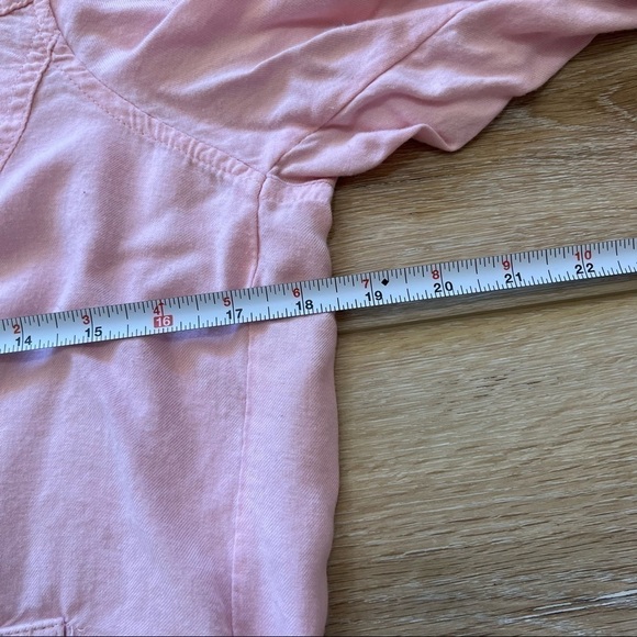 𝅺wet Seal pink crop jacket, zip up, elastic waistband, XL, button pockets - Picture 7 of 12